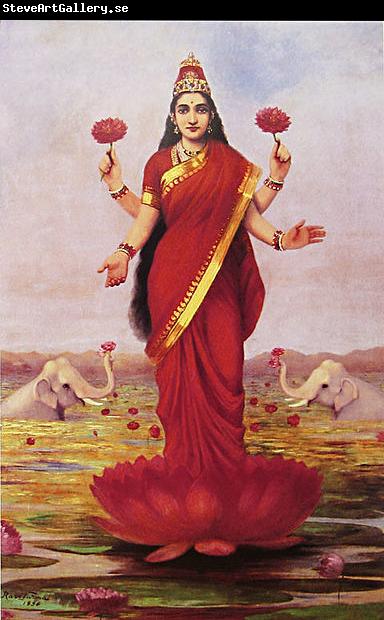 Raja Ravi Varma Goddess Lakshmi